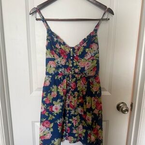 Abercrombie & Fitch Royal Blue Smocked Top